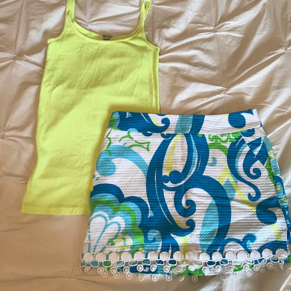 Lilly Pulitzer Tate Skirt in Chrystal Coast